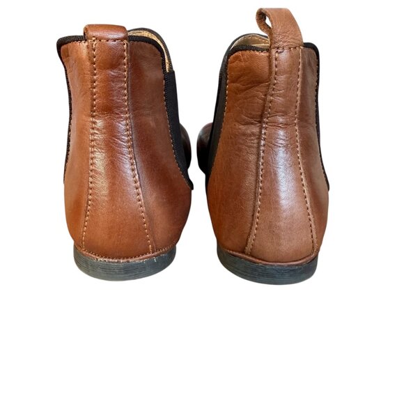 Miz Mooz Marcella brown leather chelsea flat booties size 6.5 - 7 - Picture 4 of 8